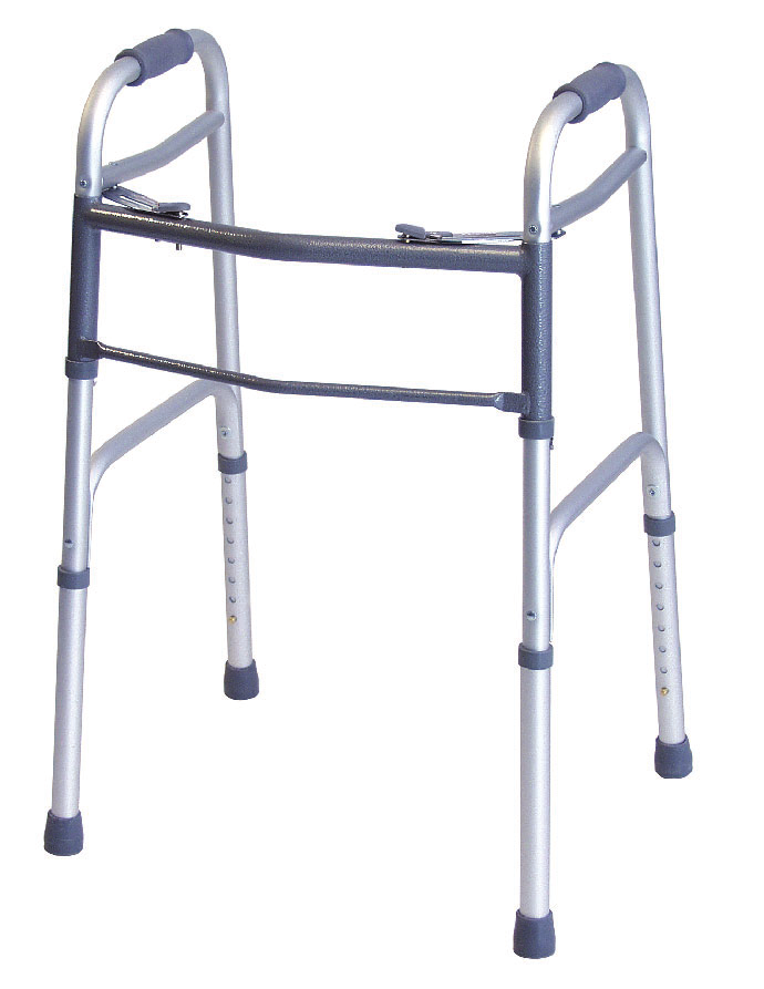 Two-Button Folding Bariatric Walker
